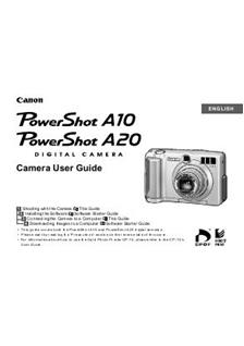 Canon PowerShot A10 manual